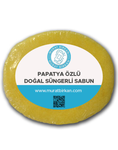 Papatya Özlü Doğal Süngerli Sabun