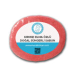 Kırmızı Elma Özlü Doğal Süngerli Sabun