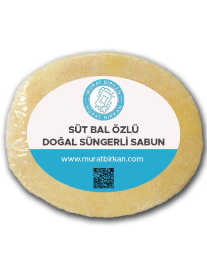 Süt Bal Özlü Doğal Süngerli Sabun