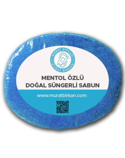 Mentol Özlü Doğal Süngerli Sabun