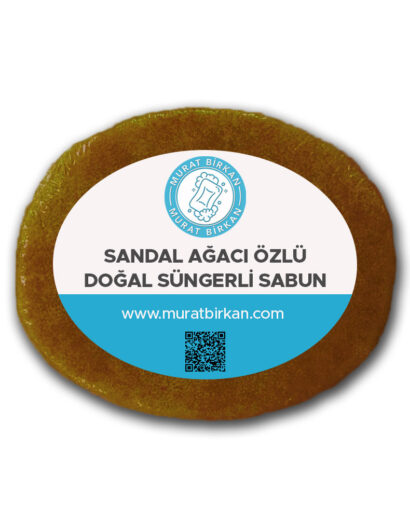 Sandal Ağacı Özlü Doğal Süngerli Sabun