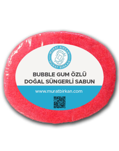 Bubble Gum Özlü Doğal Süngerli Sabun